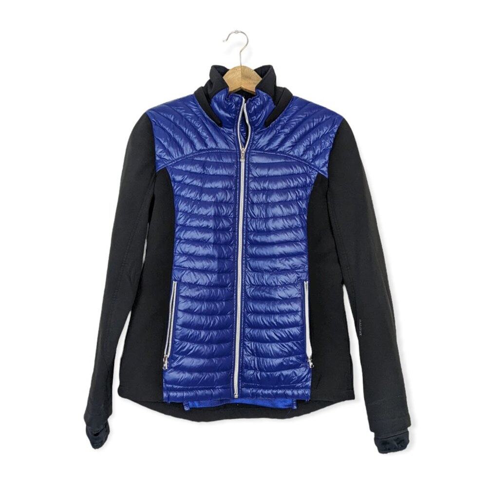 Halifax Traders Black & Blue Down Front Coat